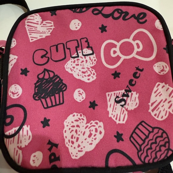 Sanrio Hello Kitty Crossbody Bag Pink Collectible Preppy 6x6x3 - Picture 7 of 8